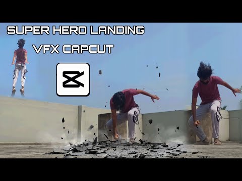 Super Hero Landing VFX Editing |mobile editing tutorial | easy capcut edit | ❤️🔥
