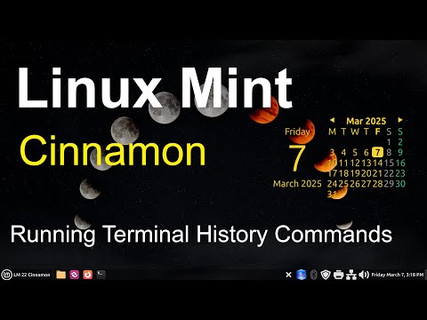 Linux Mint - Cinnamon - Running Terminal History commands.