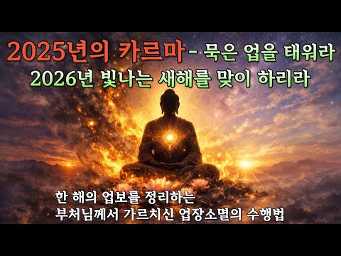 업(業)의 법칙과 업장소멸의 수행법 | 새해발원 | 부처님 가르침