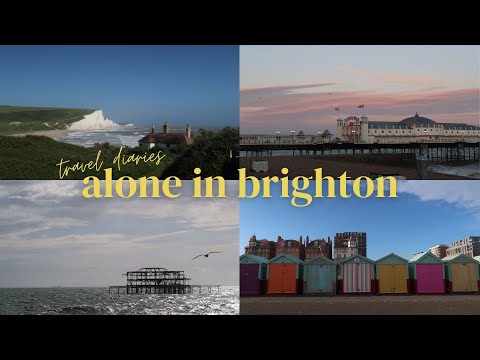 my first ever solo trip | exploring brighton & day trip to south downs & seven sisters