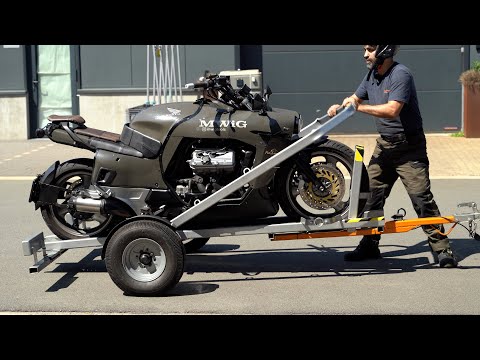 Genius DIY Motorcycle Trailer Any Rider Can Use Alone