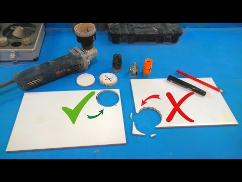 This is the only way to make holes in tiles! Tiler's tricks!