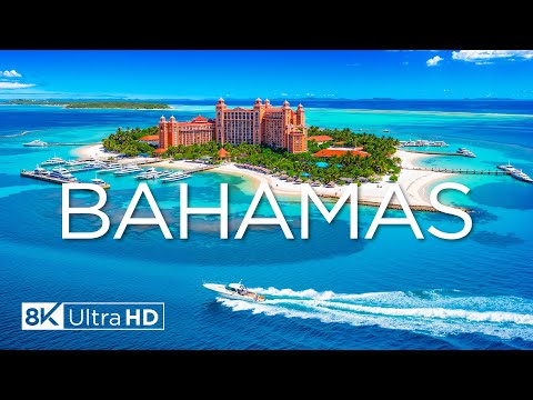 Bahamas 8K – Crystal Clear Waters, Pink Sand Beaches & Tropical Paradise Escape | Relaxing Music