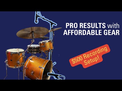 EASY DRUM RECORDING SETUP | Two Mics on the Kit