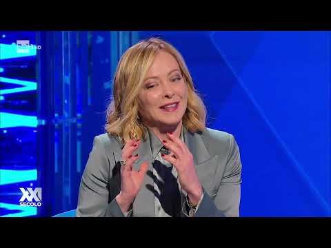 Una straordinaria Giorgia Meloni a XXI Secolo intervistata da Giorgino. Non perdetela!