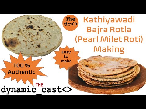 How to make Kathiyawadi Bajra Rotla || Pearl Milet Roti || Quick Recipe ||