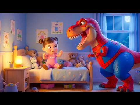 Dinosaur in My Bedroom | Don’t Be Scared! Dinosaurs Aren't Real | Baby Anna Kids Songs