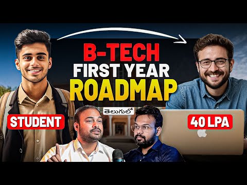 How to Get 40 LPA Job | B.Tech First Year Roadmap | Telugu Engineering Podcast | Cynohub