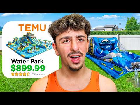 I Built a Backyard Waterpark Using ONLY Temu Items
