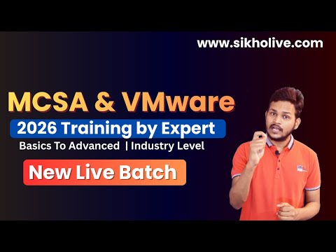 MCSA+VMware  Training Live Batch:  Complete Administrator Program | Highest Paying Jobs | Hindi