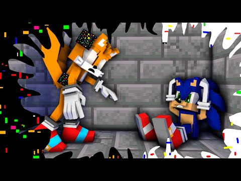 Sonic And Amy and Tails - The Wheel of Fortune Good Ending | FNF Minecraft Animation