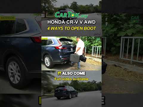 4 way to open CR-V boot#HondaCRV #HondaMalaysia #FullReviewAvailable #CarTok #CarTokMy