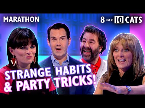 Series 19 Marathon! Party Tricks, Weirdest Habits & More | 8 Out of 10 Cats