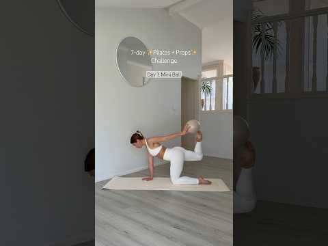 7-day mini series 🤍 Day 1: my fav prop :) #pilates #pilatesball #homeworkout
