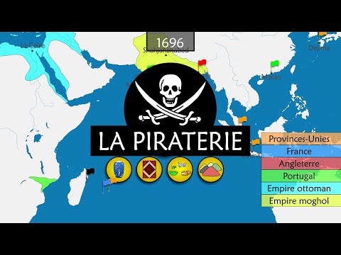 L'histoire de la piraterie - Résumé sur cartes