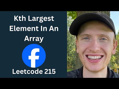 Kth Largest Element in an Array - Leetcode 215 - Heaps (Python)
