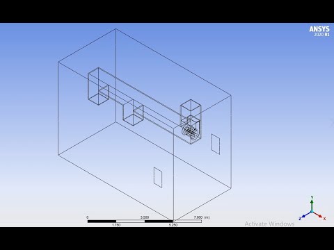 ANSYS FLUENT: simulation for fan in exhaust pipe (case and geometry in the description)