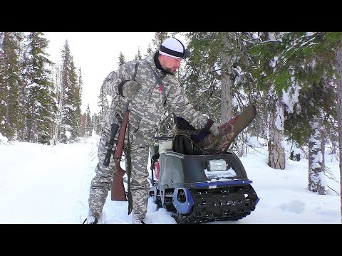 НАШЁЛ КОСАЧИННЫЙ ТОК! ОХОТА С МЕЛКАШКОЙ НА БОРОВУЮ ДИЧЬ / ЕЗЖУ ПО ТАЙГЕ НА МОТОБУКСИРОВЩИКЕ.