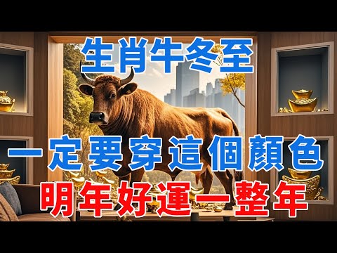 冬至大如年！生肖牛一定要穿這個顏色！開運旺財，明年財運滾滾來，好運常相伴！|金福有道 #生肖 #運勢 #風水 #財運 #命理#人生感悟
