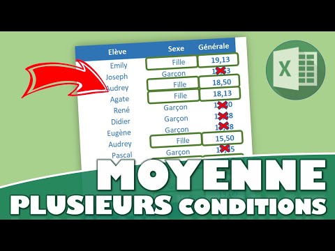 Comment calculer une moyenne avec un ou plusieurs critères sur Excel ?