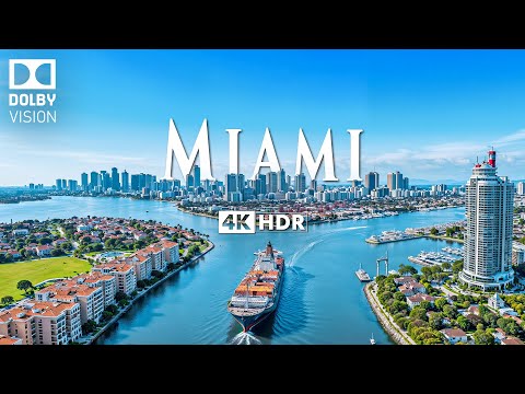 MIAMI 4K ULTRA HD [60FPS] • Fly Over Miami's Enchanting Beauty with Inspiring Cinematic Music