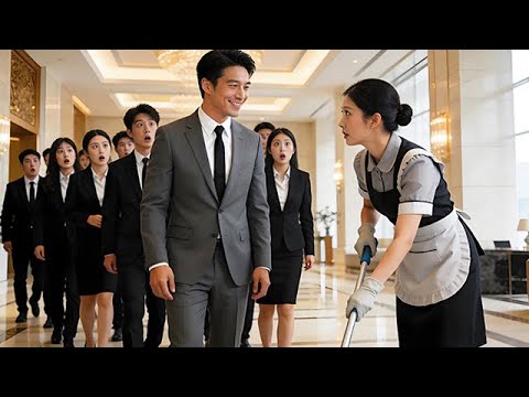 全公司都怕的總裁,竟被新來的小保潔壹個舉動拿捏,看呆所有員工