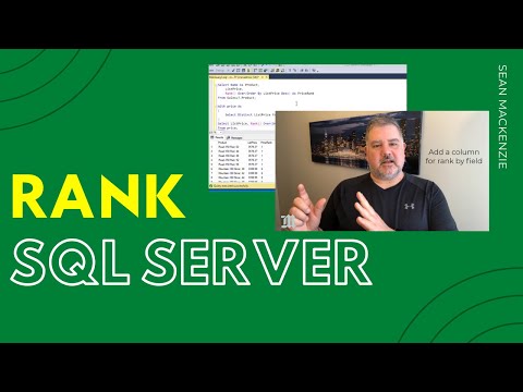 How to Create a Rank Column in SQL Server - TSQL Rank, Partition By, and Order By.