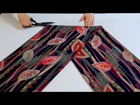 ✅ Stylish Raglan Sleeves Dress Cut and Sew ✂️ The easiest way to sew a dress without a pattern💃🏻