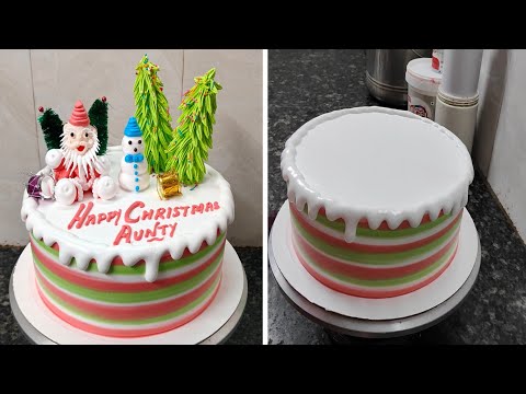 #Trending Christmas Cake Design|Amazing Christmas Santa Claus Cake Recipe|Happy Christmas Cake