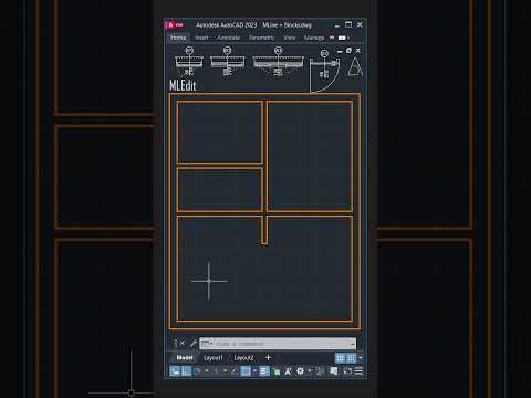 AutoCAD MLine - AutoCAD Tutorials #architecture #autocad #architect