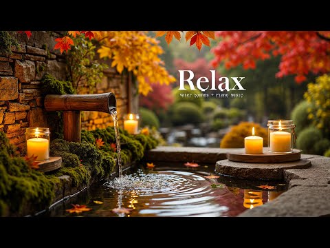 Healing of the Mind 🌿 Bamboo Water Sounds & Relaxing Music, Anxiety Relief