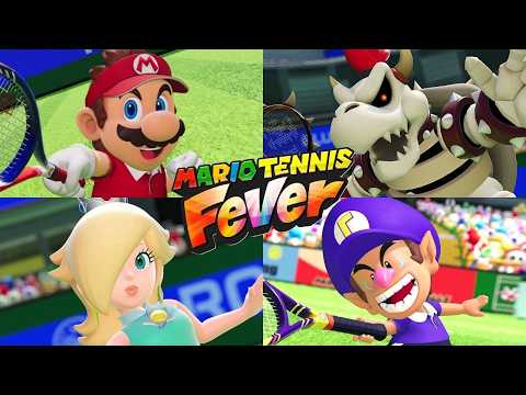 Mario Tennis Fever - All Character Intros (4K 60FPS)