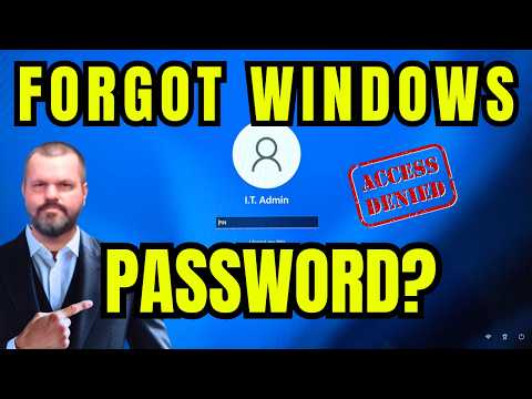 How to Reset Forgotten Windows or Microsoft Account Password