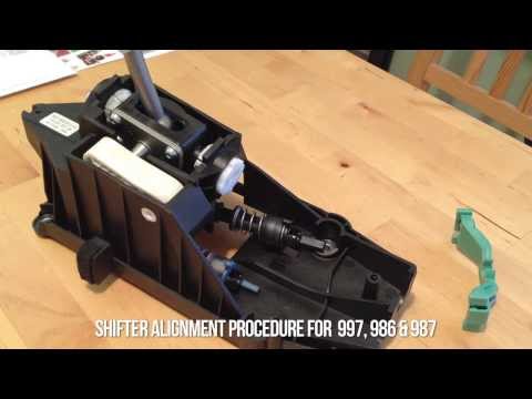 Aligning the shifter on a Porsche Cayman, Boxster, or 911.
