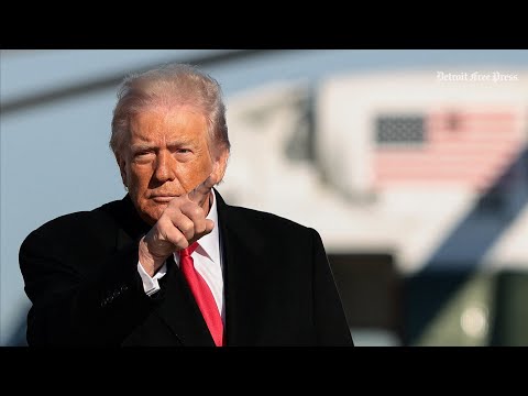 President Donald Trump departs DC for Detroit Economic Club speech and Michigan Ford plant tour