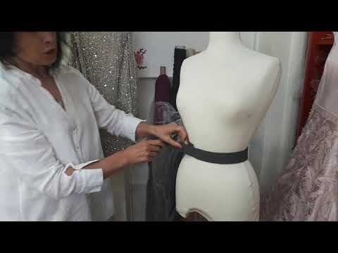 Юбка-солнце на резинке за 15 минут. Урок 1. Lezione1 "Gonna cucita per 15 min"