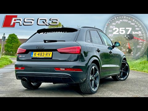 AUDI RSQ3 REVIEW on NATIONAL KIA TOP SPEED DAY & CRAZY AUDI DRIVER!