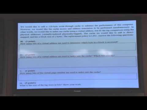 Recitation 3 - Virtual Memory and Beyond - Carnegie Mellon - Comp. Arch. 2015 - Onur Mutlu