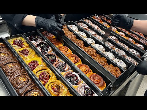 Taste beyond imagination! The best cinnamon roll bread in korea - korean dessert
