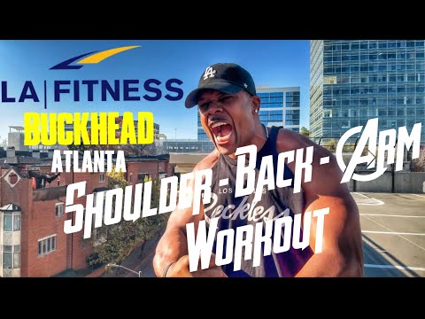 Buckhead Atlanta🏙️ Workout💪SHOULDER | BACK | ARMS ✅ #atlanta #workout #fitness 