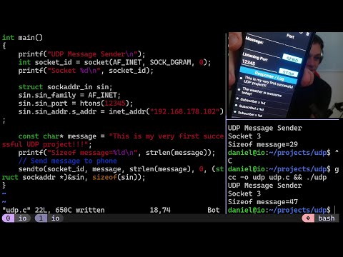 Coding a UDP Message Sender in C from Scratch