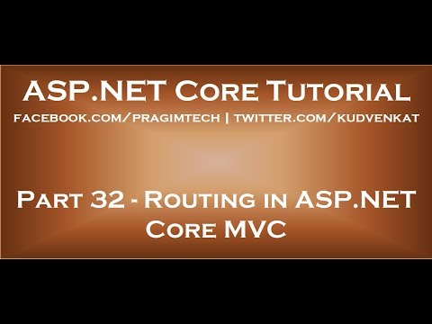 Routing in ASP NET Core MVC