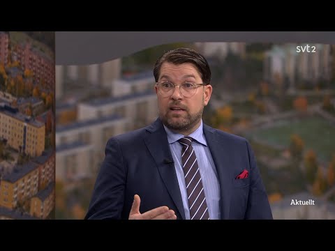 Jimmie Åkesson debatterar Magdalena Andersson i SVT Aktuellt