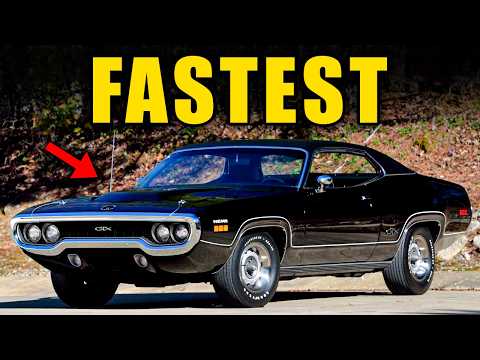 10 FASTEST Muscle Cars Over the Quarter Mile of the 1970s