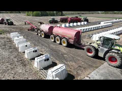 CANADIAN FARMER - LARGEST MANURE PUMP - EVER. Most equipment I have filmed at the same time. 1 of 2