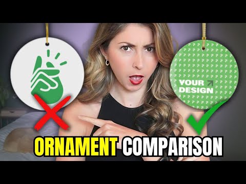 I ordered different Printify ornaments so you don't have to (Printify ornament review)