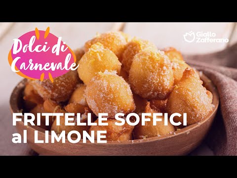 FRITTELLE SOFFICI al LIMONE 😋🍋 DOLCI di CARNEVALE!🎭
