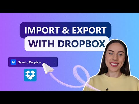 How to import and export videos using Dropbox in Clipchamp