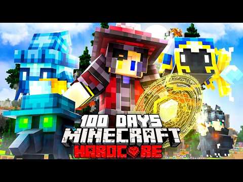 I Survived 100 Days as a WIZARD in a Hardcore Minecraft RPG