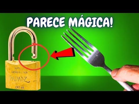 ✅HOW TO OPEN A PADLOCK WITHOUT A KEY WITH A FORK,